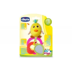 Игрушка-погремушка Chicco Baby Senses Цыпленок, пластик/текстиль, 3+ месяца