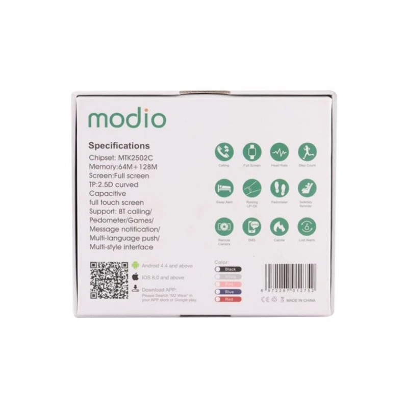 Смарт-часы Modio MW06 Black Смарт-часы Modio MW06 Black