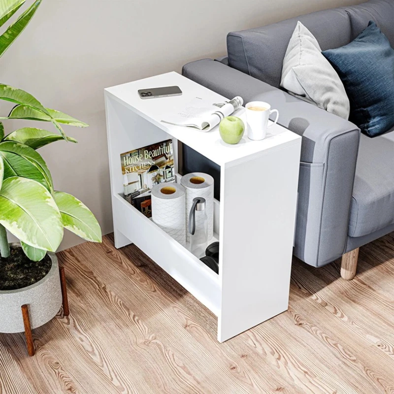 Журнальный стол Art-109, 30x70x70 см, ламинат, белый