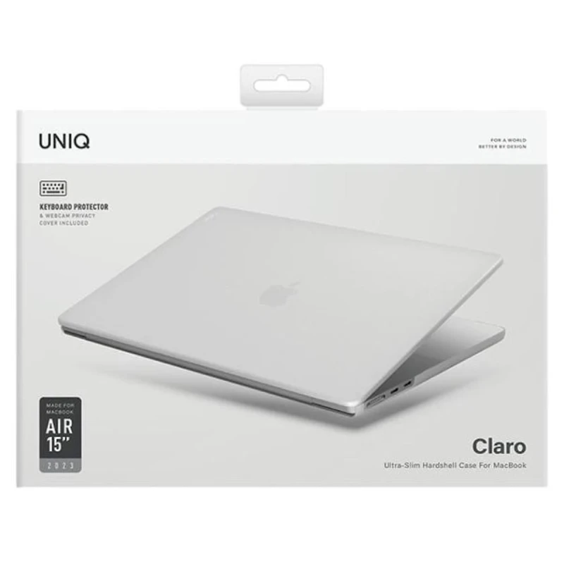 Чехол для нотбука Uniq Claro для MacBook Air 15 2023 Dove Matte Clear Чехол для нотбука Uniq Claro для MacBook Air 15 2023 Dove Matte Clear