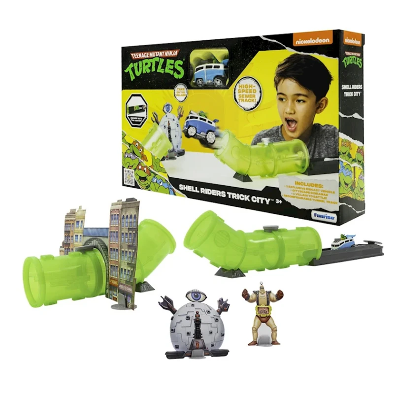 Игровой набор Funrise TMNT Shell Riders Trick City, от 3 лет Игровой набор Funrise TMNT Shell Riders Trick City, от 3 лет