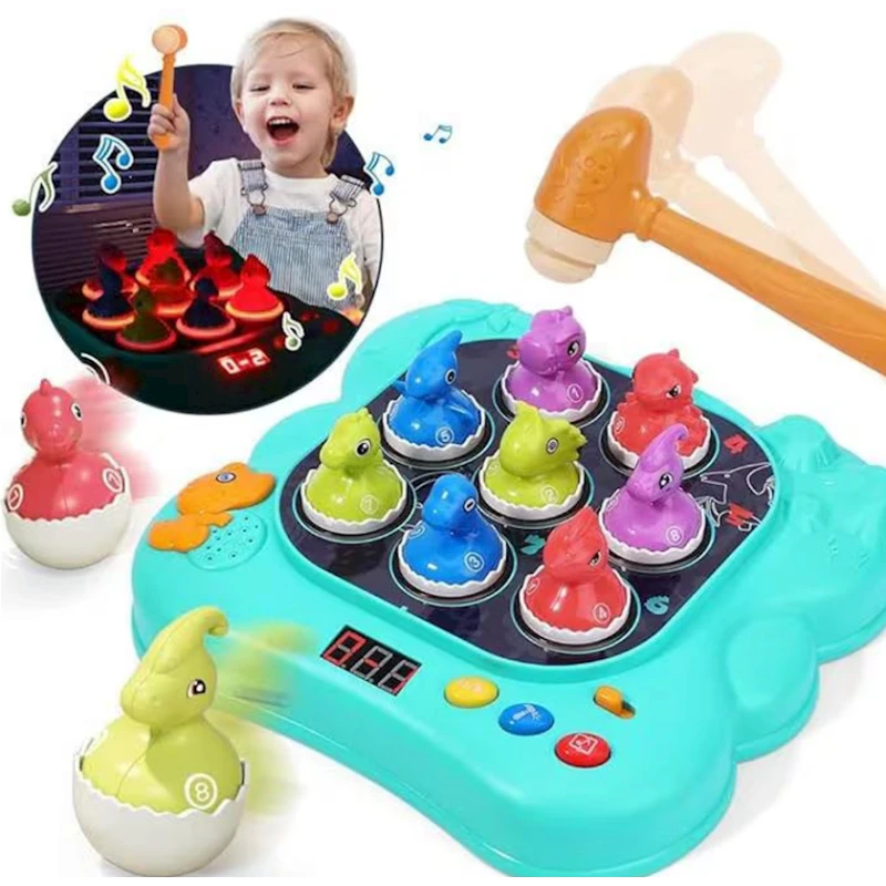 İnkişaf etdirən oyuncaq 12061U Dino Pop and Pounce, musiqili, 25х25 sm, 2+ yaş