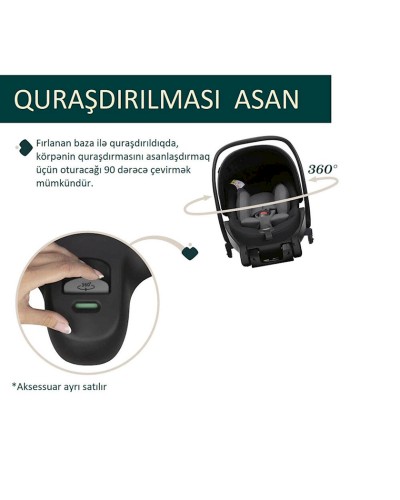 Avtomobil kreslosu Chicco Recline i-Size, qara