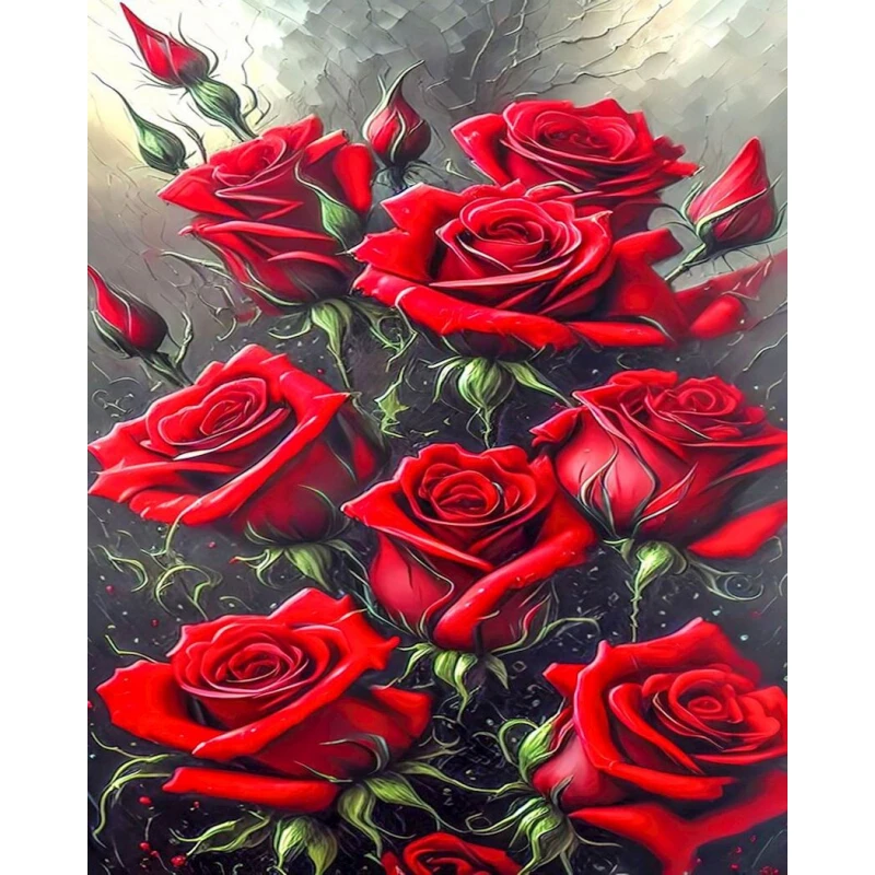 Алмазная мозаика Diamond Mosaic Розы, 40х50 см Алмазная мозаика Diamond Mosaic Розы, 40х50 см