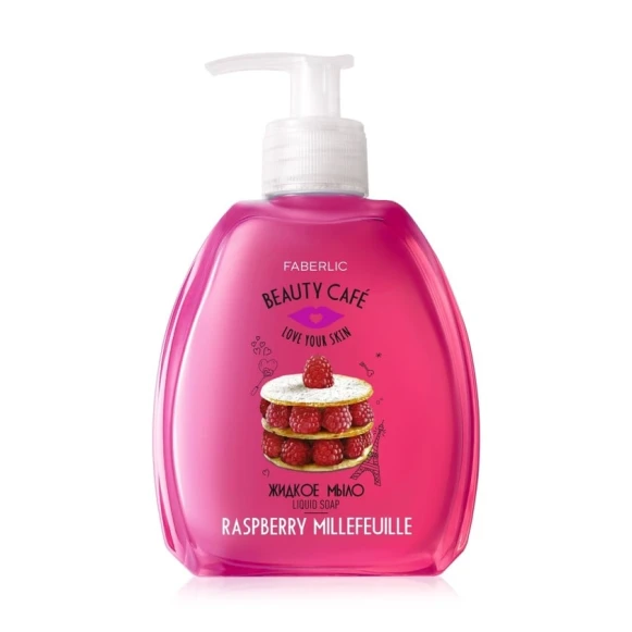 Maye əl sabunu Faberlic Beauty Cafe Raspberry Millefeuille, 300 ml