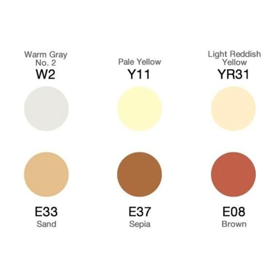 Набор маркеров Copic Ciao, 6шт