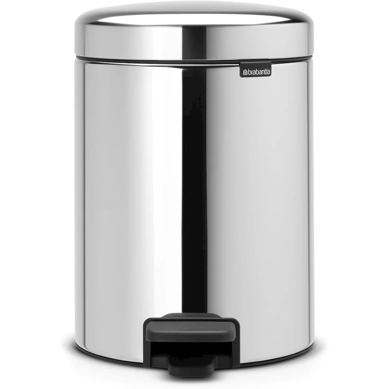 Мусорное ведро с педалью Brabantia NewIcon Brilliant Steel, 5 л Мусорное ведро с педалью Brabantia NewIcon Brilliant Steel, 5 л