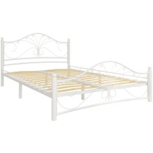 İki nəfərlik çarpayı Askona Provance 200x180 sm, ağ