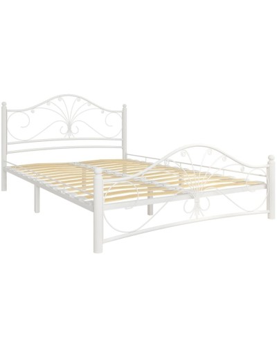 İki nəfərlik çarpayı Askona Provance 200x180 sm, ağ