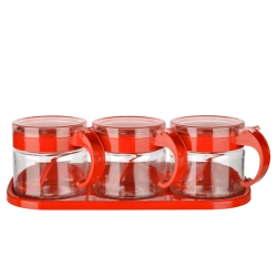 Набор банок для хранения Titiz, стекло/пластик, товар в ассортименте, 300 мл Набор банок для хранения Titiz, стекло/пластик, товар в ассортименте, 300 мл