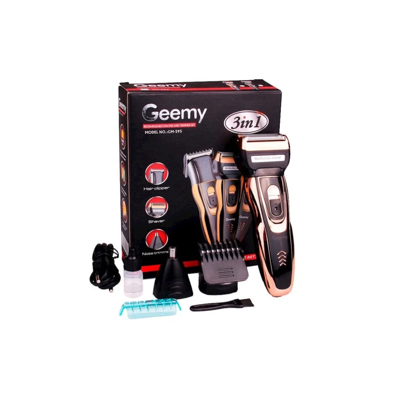 Машинка для стрижки волос Geemy GM-595 Black/Gold Машинка для стрижки волос Geemy GM-595 Black/Gold