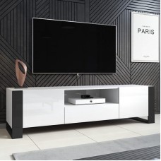 Tumba Ev Plus ev_12116038, LDSP, qara-ağ, 180x44x48 sm