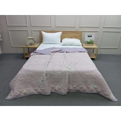 Плед-покрывало Pima Cotton SHA-00006427, хлопок, разноцветный, двуспальный, 220x240 см