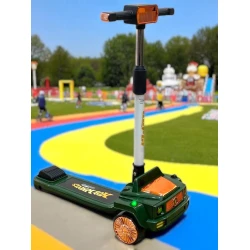 Uşaqlar üçün samokat M6745 Gelandewagen, yaşıl