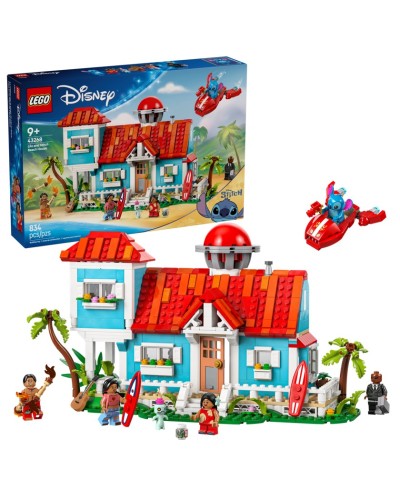 Konstruktor LEGO Lilo and Stitch Beach House 43268, 9 yaş+, 834 hissə - 43268