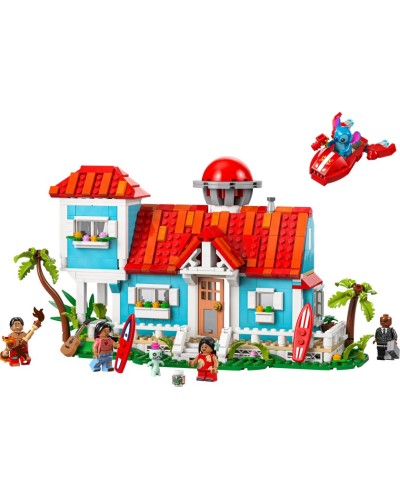 Konstruktor LEGO Lilo and Stitch Beach House 43268, 9 yaş+, 834 hissə - 43268