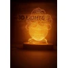 3D-gecə lampası TGN-01, 20x14 sm, narıncı 3D-gecə lampası TGN-01, 20x14 sm, narıncı