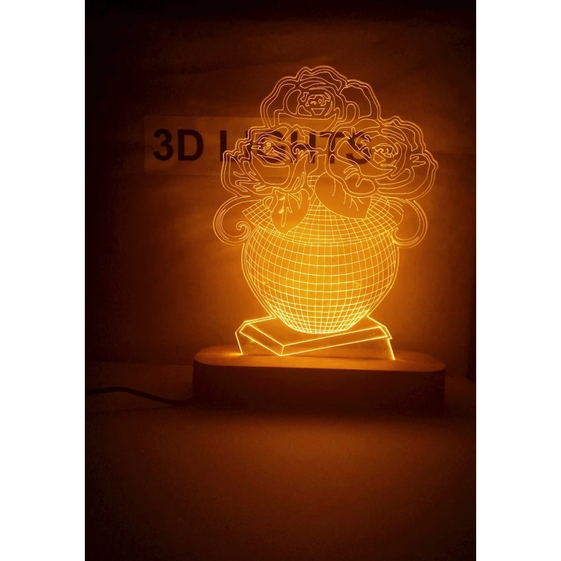 3D-gecə lampası TGN-01, 20x14 sm, narıncı 3D-gecə lampası TGN-01, 20x14 sm, narıncı