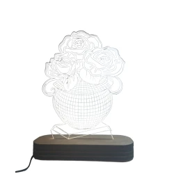 3D-gecə lampası TGN-01, 20x14 sm, narıncı 3D-gecə lampası TGN-01, 20x14 sm, narıncı