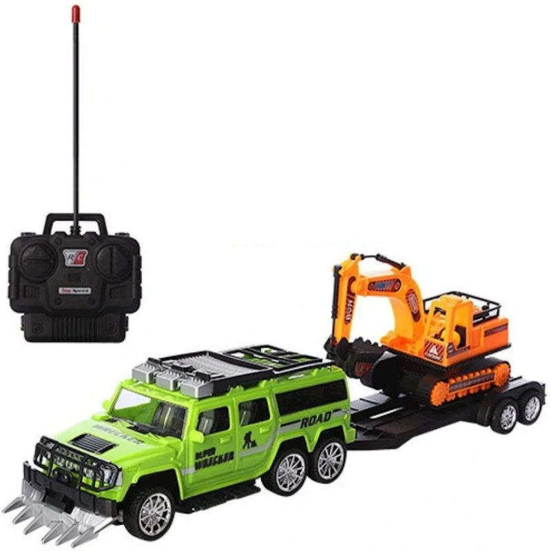 Radio ilə idarə olunan avtomobil Jeep MK757-13, yaşıl/narıncı
