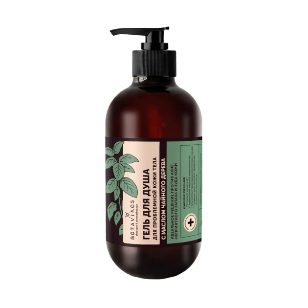 Duş geli Botavikos, çay ağacı yağı ilə, problemli dəri üçün, 470 ml