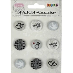 Брадсы Decola Свадьба, тканевые, 9 шт