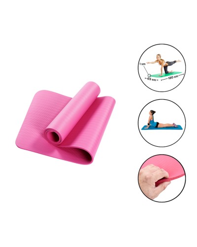 Yoqa üçün mat Gymnic 2060, 1 sm, çəhrayı