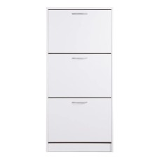 Ayaqqabı üçün tumba Art Mebel 40, laminat, ağ, 130х100х45 sm