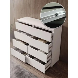 Комод Letta, ЛДСП, белый, 100x45x120 см Комод Letta, ЛДСП, белый, 100x45x120 см