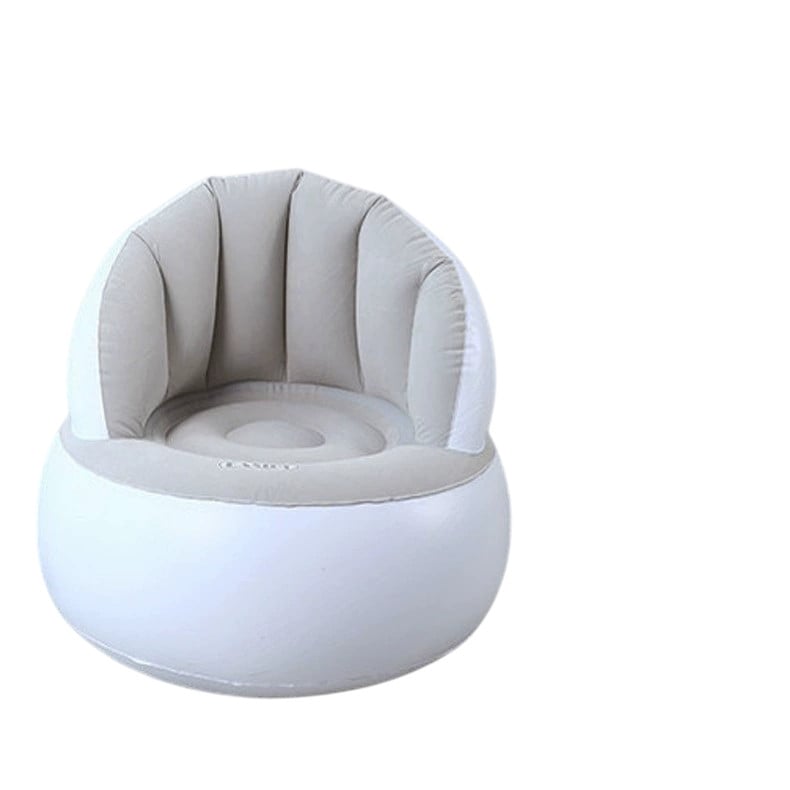 Кресло надувное Easigo, ПУ-кожа, серое/белое Кресло надувное Easigo, ПУ-кожа, серое/белое