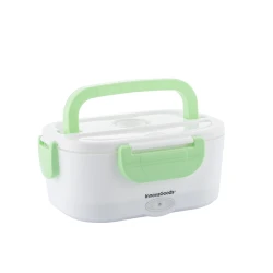 Lanç-boks InnovaGoods V0103375 isitmə ilə, polipropilen, 1.05 l, 24x16.5x10.5 sm, ağ/yaşıl