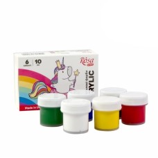 Akril boya dəsti Rosa Start Unicorn, 6x10 ml, rəngbərəng