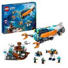 Konstruktor LEGO City Exploration Deep Sea Explorer Submarine 60379, 7+ yaş, 842 hissə
