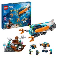 Konstruktor LEGO City Exploration Deep Sea Explorer Submarine 60379, 7+ yaş, 842 hissə