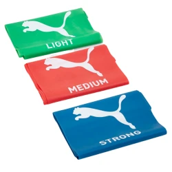 Fitnes-rezin dəsti Puma Elastic Training Exercise Bands, 3 əd, yaşıl, qırmızı, göy