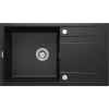 Кухонная мойка Deante Eridan ZQE_G113, гранит, черная, 86x50x20.9 см