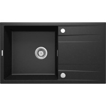 Mətbəx çanağı Deante Eridan ZQE_G113, qranit, qara, 86x50x20.9 sm