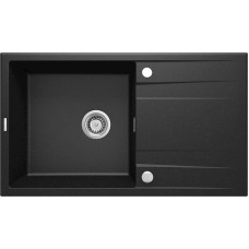 Mətbəx çanağı Deante Eridan ZQE_G113, qranit, qara, 86x50x20.9 sm
