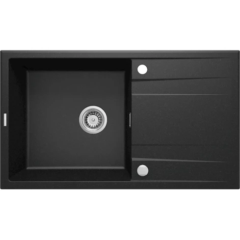 Кухонная мойка Deante Eridan ZQE_G113, гранит, черная, 86x50x20.9 см