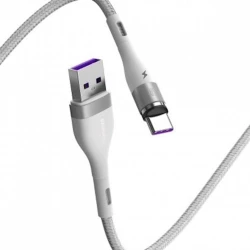 Кабель USB Baseus Zinc Magnetic Safe Fast Charging Data Cable USB to Type-C CATXC-N02 , Белый