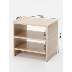 Тумба прикроватная Letta, ЛДСП, бежевая, 41x33x43 см Тумба прикроватная Letta, ЛДСП, бежевая, 41x33x43 см