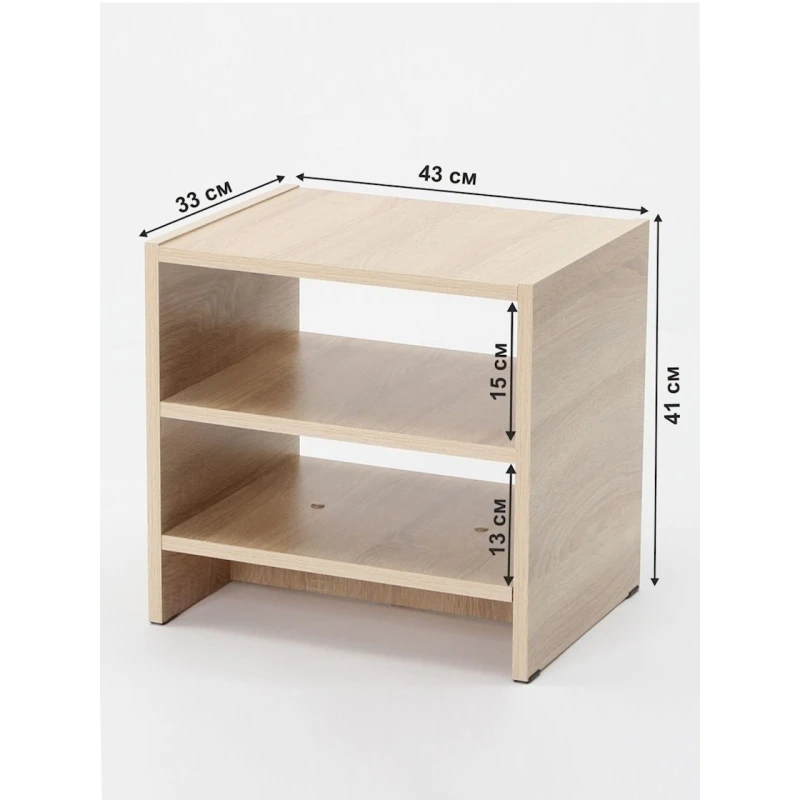 Тумба прикроватная Letta, ЛДСП, бежевая, 41x33x43 см Тумба прикроватная Letta, ЛДСП, бежевая, 41x33x43 см