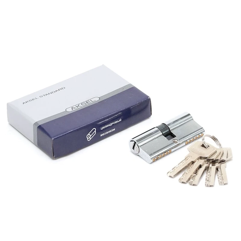 Silindr mexanizmi BK130WC, 5 açar, xrom, 70 mm Silindr mexanizmi BK130WC, 5 açar, xrom, 70 mm