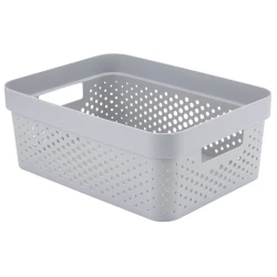 Корзина для хранения JYSK Infinity 11 л, пластик, серая