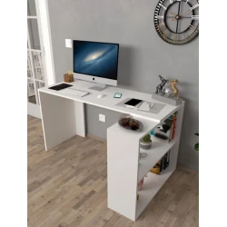 Письменный стол Atlas, белый, 50x130x75см