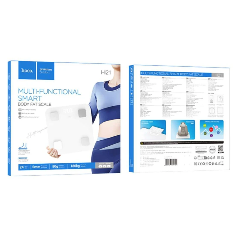 Ağıllı döşəmə tərəzisi Hoco HI21 Ağıllı döşəmə tərəzisi Hoco HI21