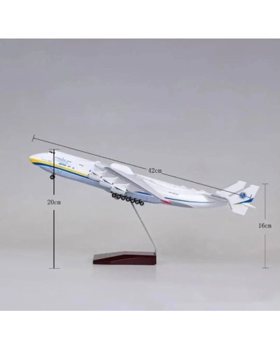 Kolleksiya fiquru Aircraft Antonov AN-225 Mriya F35-ag-242, 42x44.5x16 sm, ağ