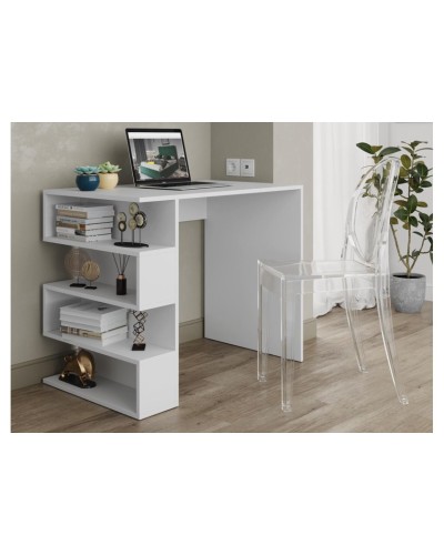 Yazı masası Ev Plus 12115872, LDSP, ağ, 90x56x74 sm