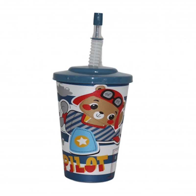 Стакан с трубочкой Hobby Life 031274, 500 мл, товар в ассортименте