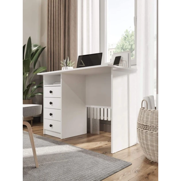 Компьютерный стол Art Mebel 81, белый, 74x120x50 см